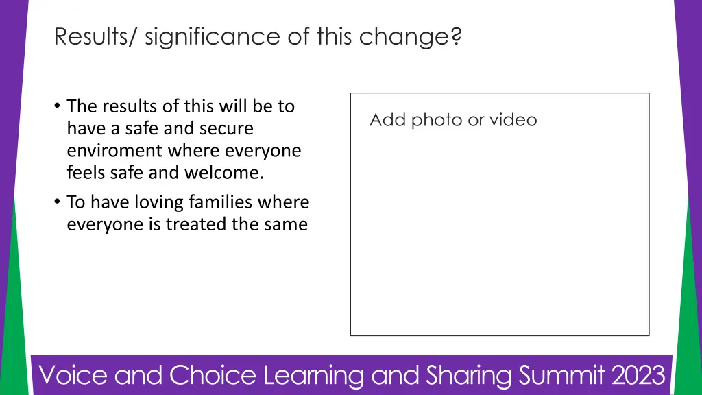 results significance of this change