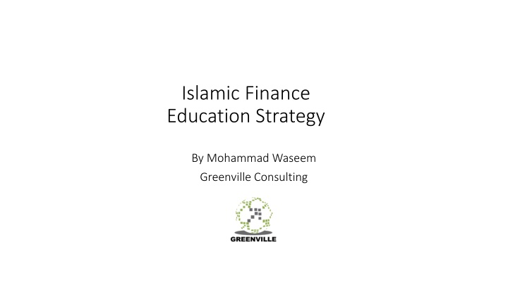 islamic finance education strategy