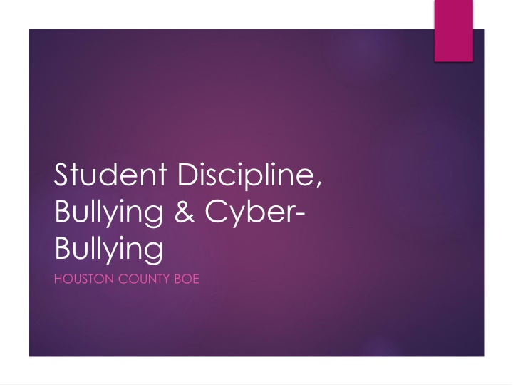 student discipline bullying cyber bullying