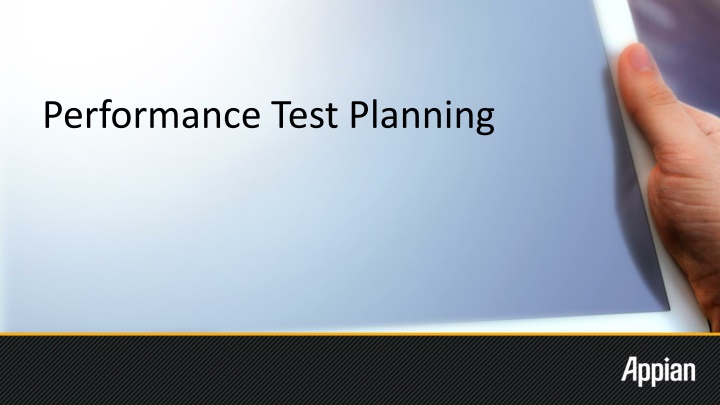 performance test planning