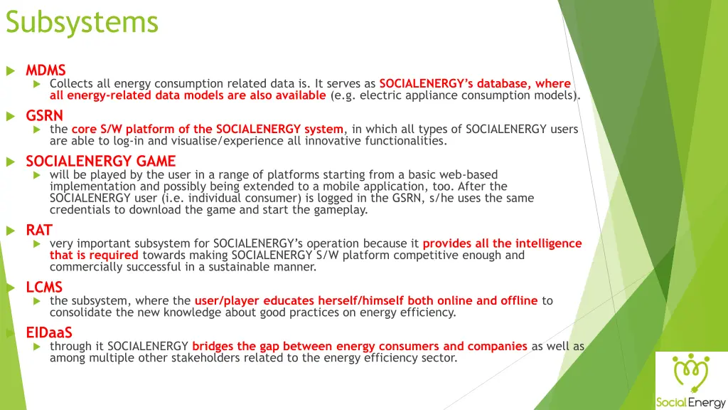 subsystems
