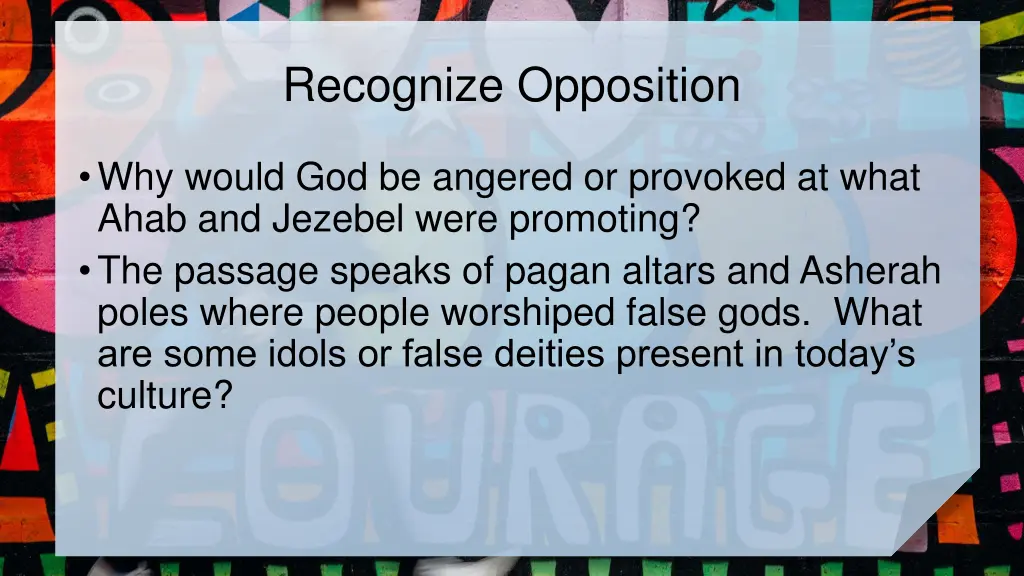 recognize opposition 1