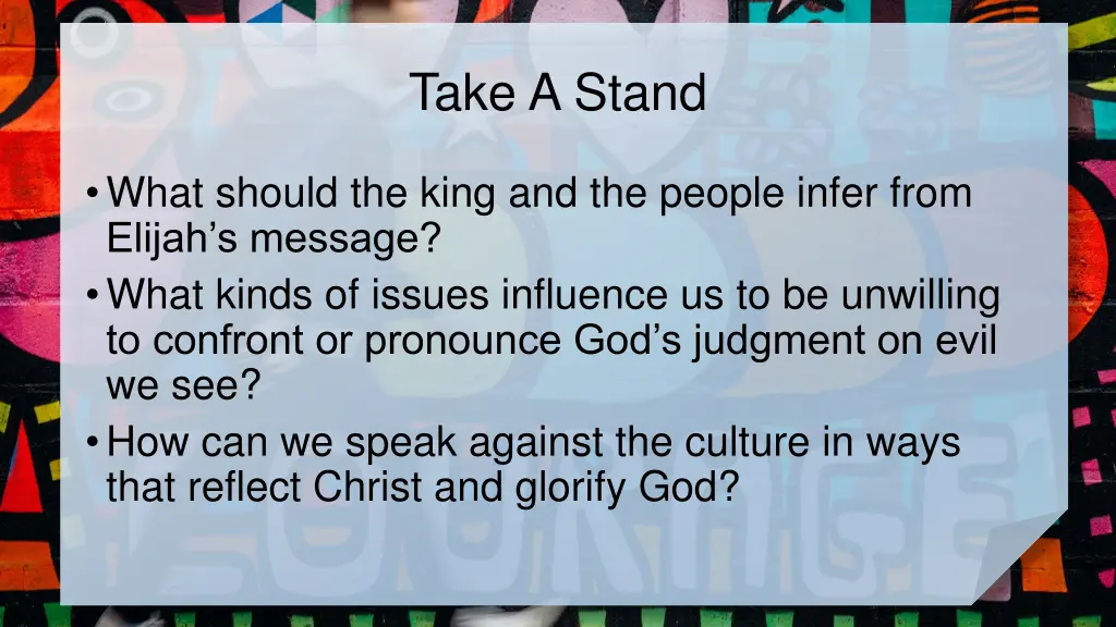take a stand 1