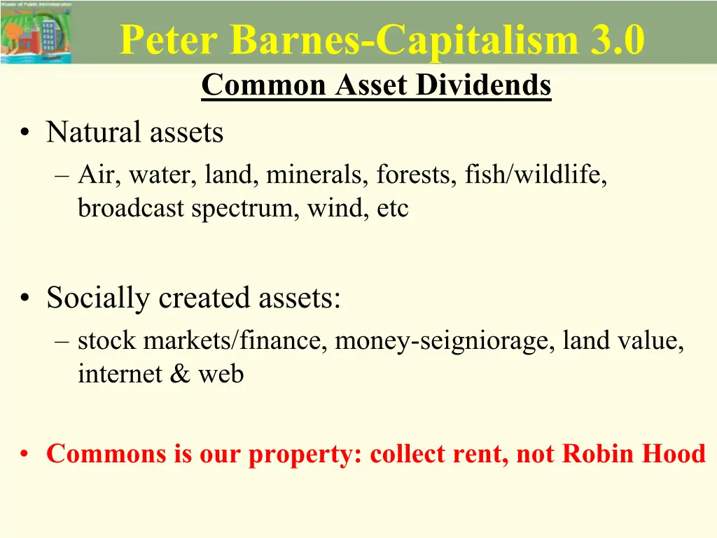 peter barnes capitalism 3 0 common asset dividends