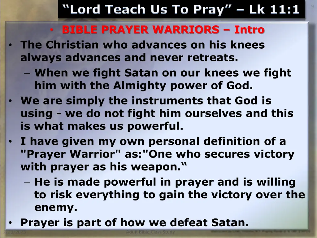 lord teach us to pray lk 11 1 1