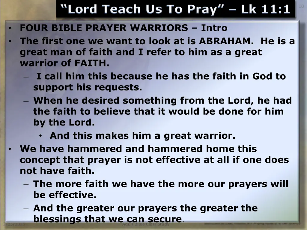 lord teach us to pray lk 11 1 2