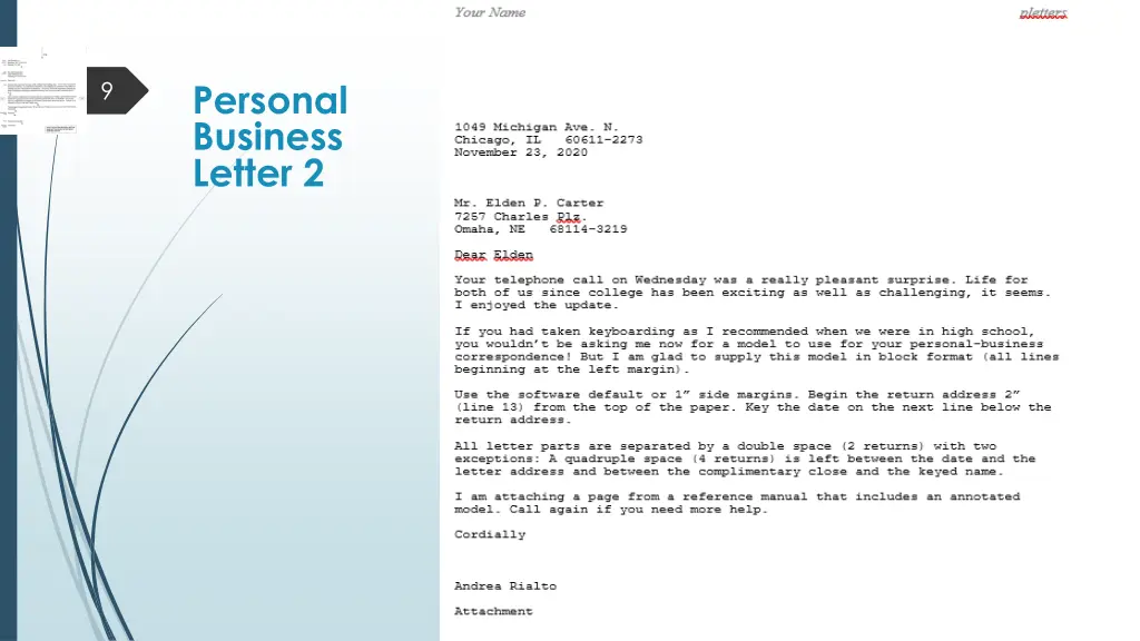 personal business letter 2