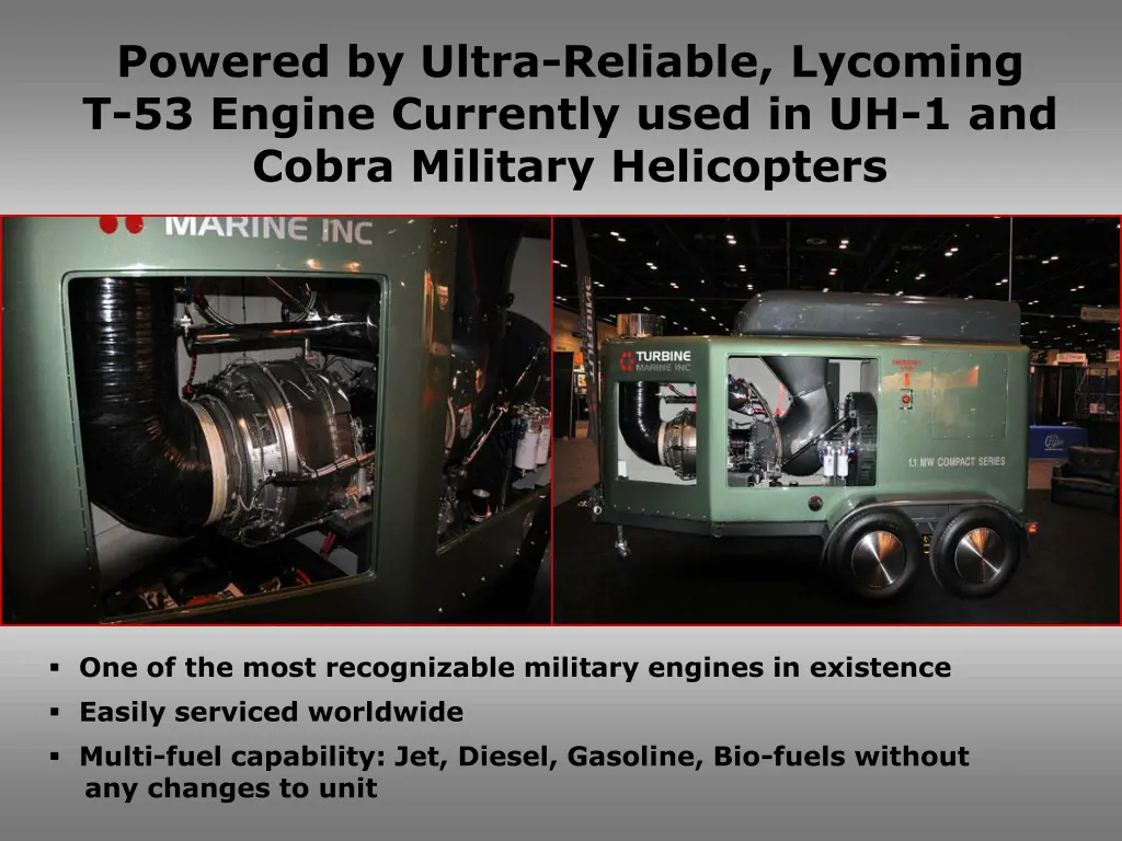 powered by ultra reliable lycoming t 53 engine