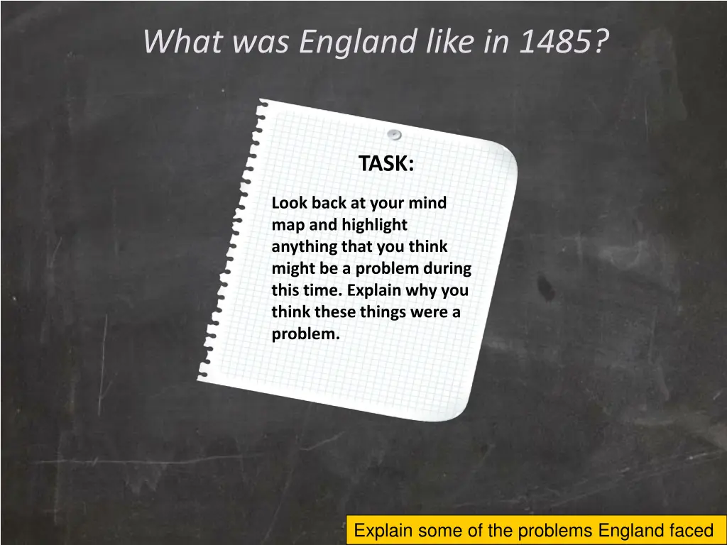 what was england like in 1485 2