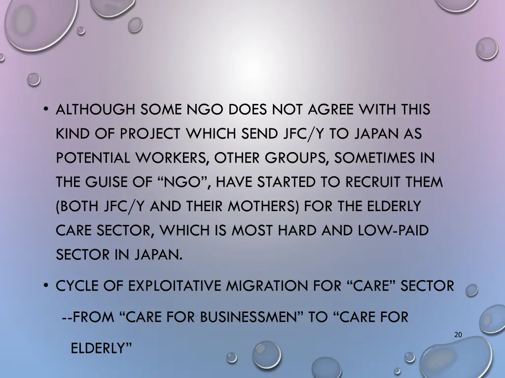 although some ngo does not agree with this kind