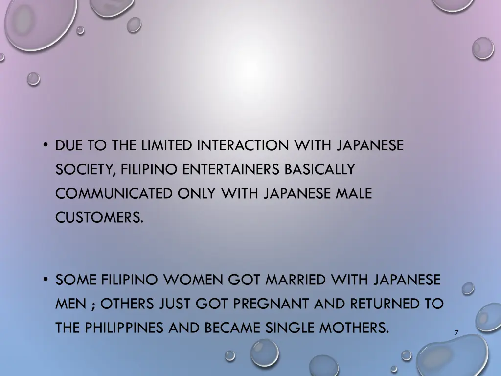 due to the limited interaction with japanese
