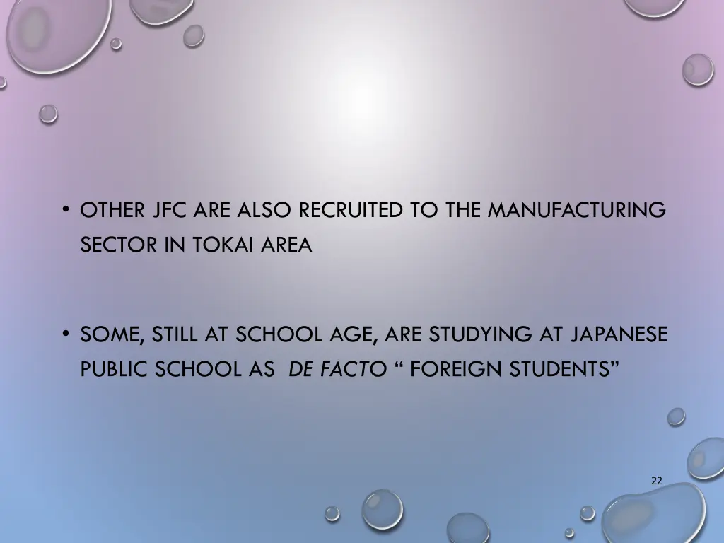 other jfc are also recruited to the manufacturing