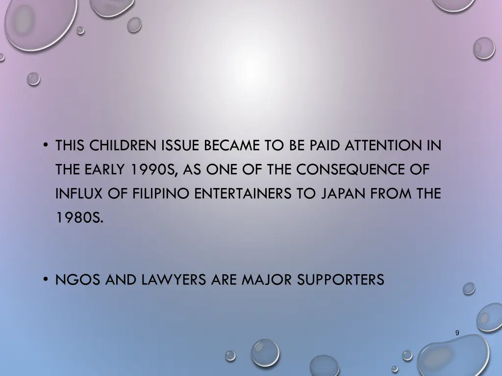 this children issue became to be paid attention