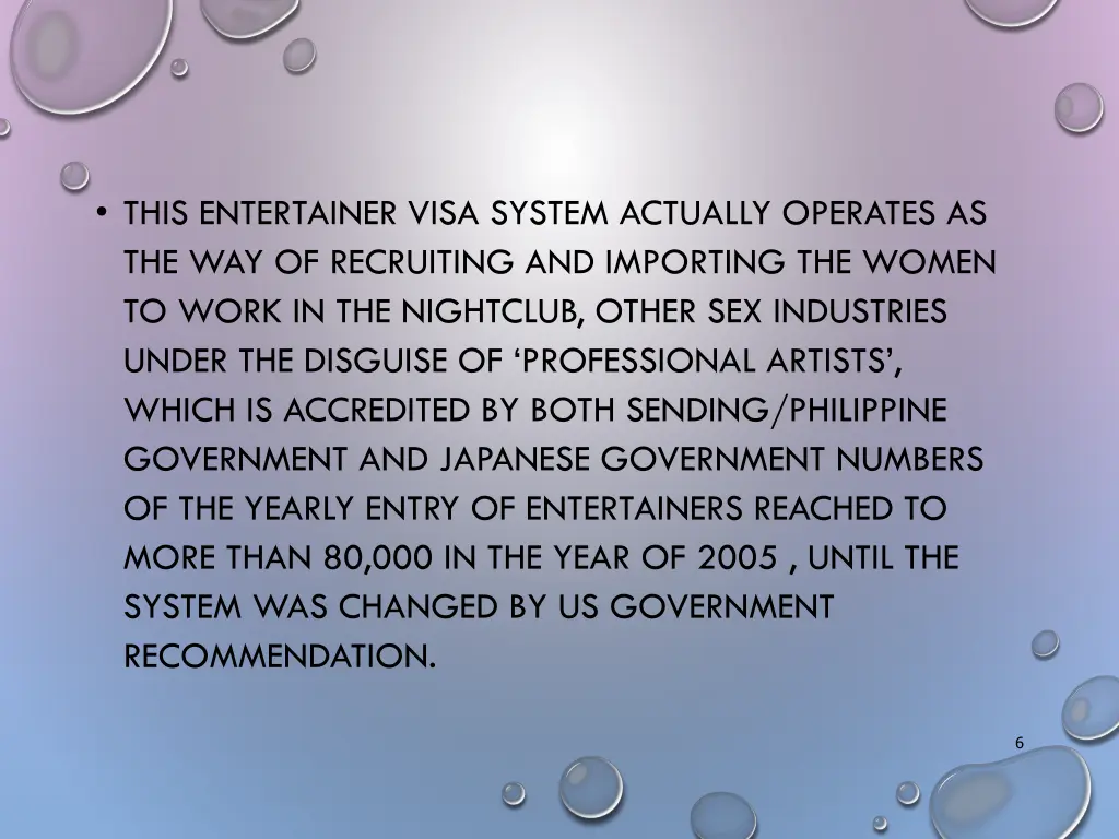 this entertainer visa system actually operates