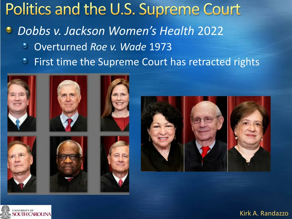 politics and the u s supreme court dobbs
