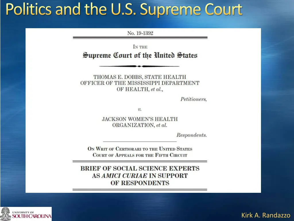 politics and the u s supreme court