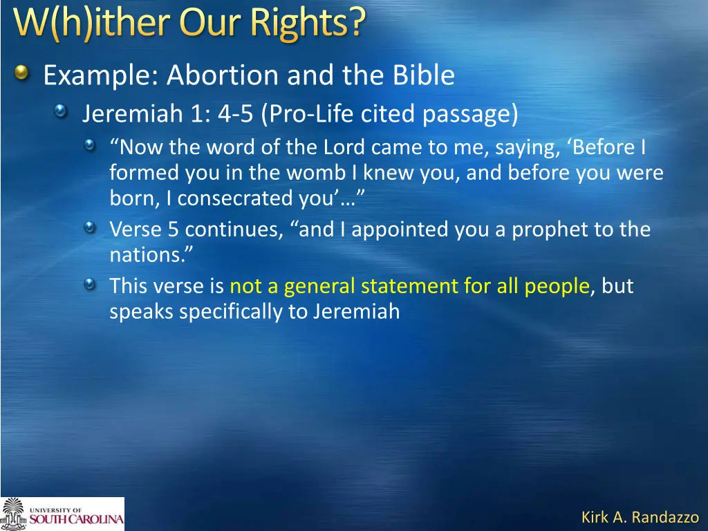 w h ither our rights example abortion