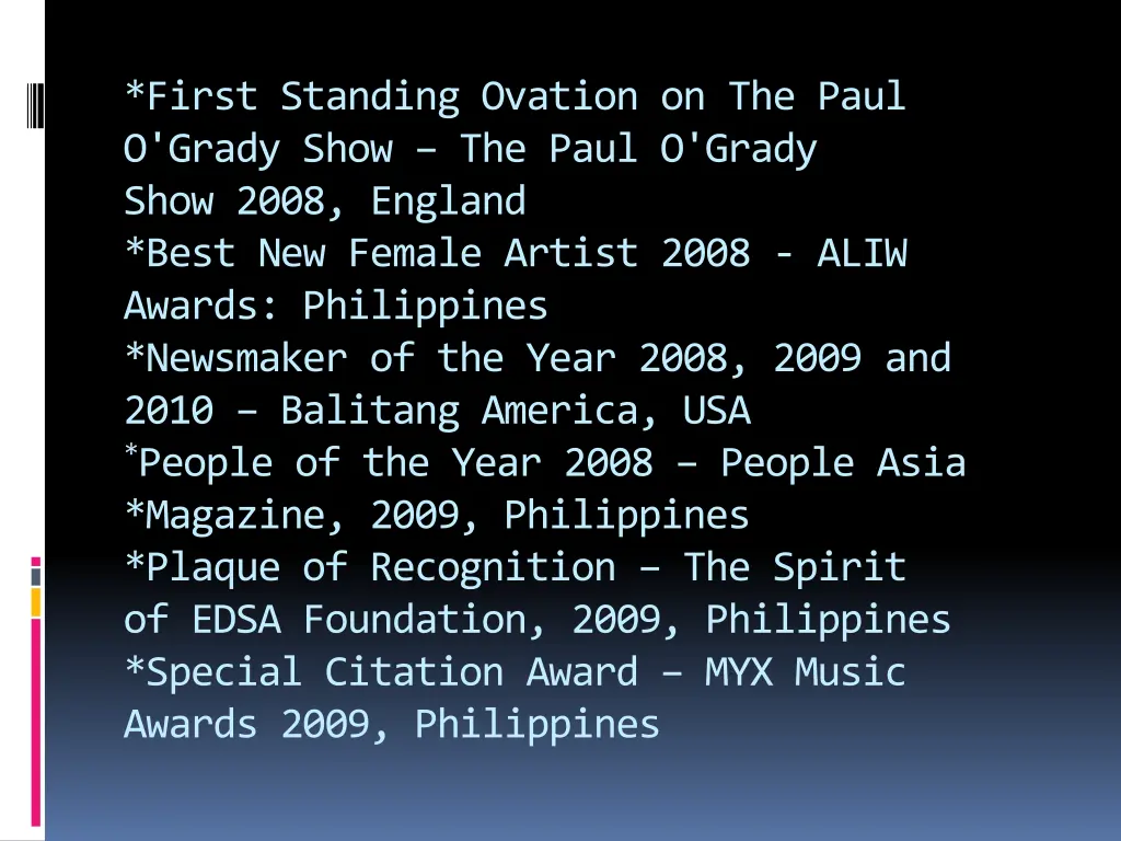 first standing ovation on the paul o grady show
