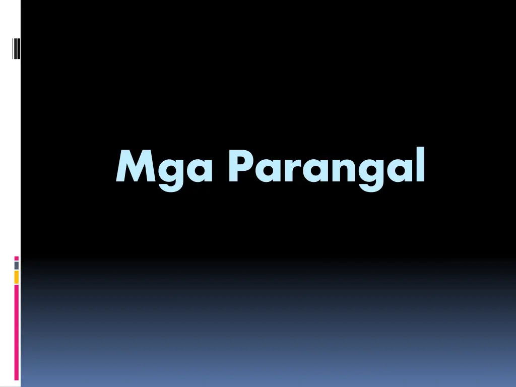 mga parangal