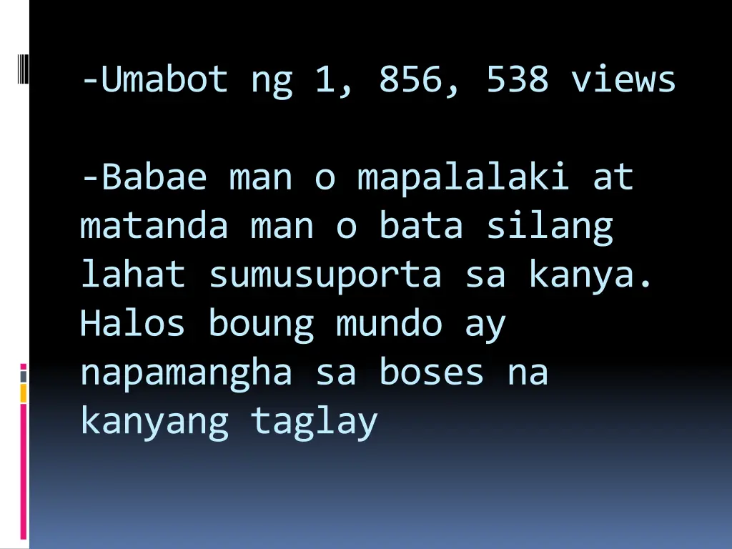 umabot ng 1 856 538 views