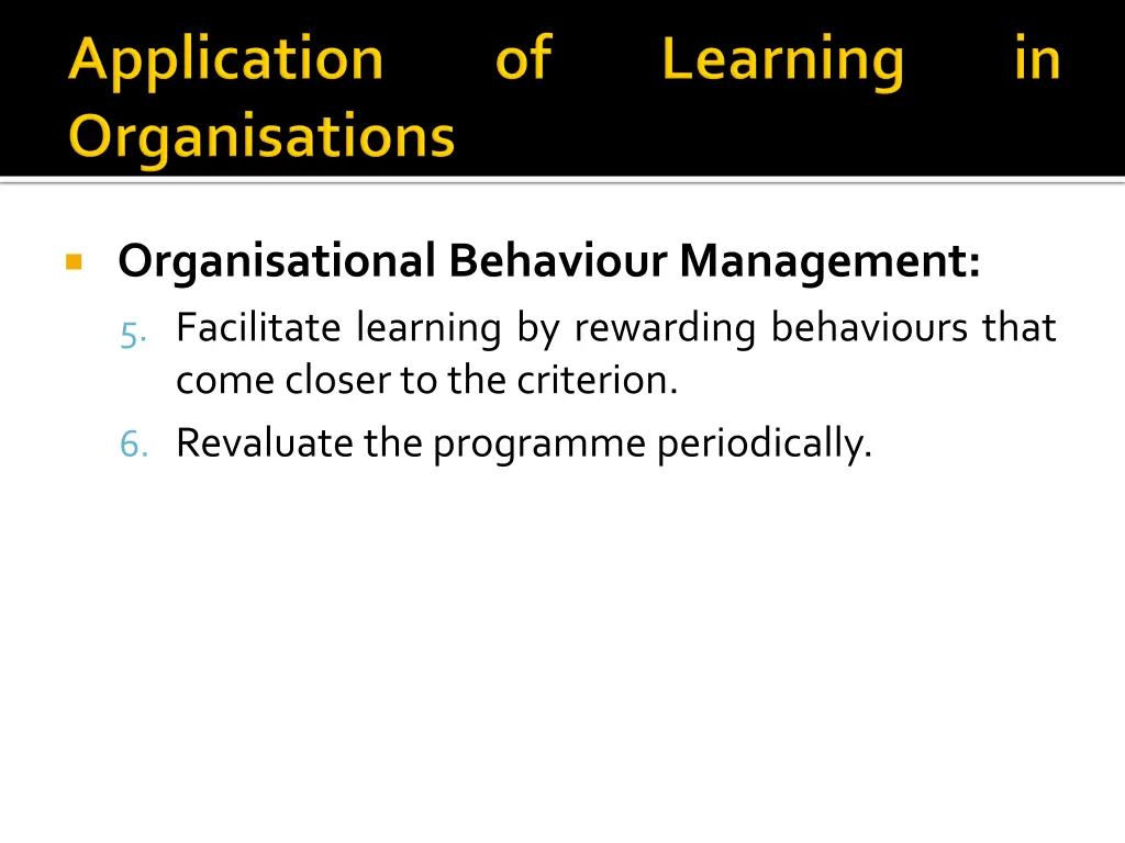 organisational behaviour management 5 facilitate