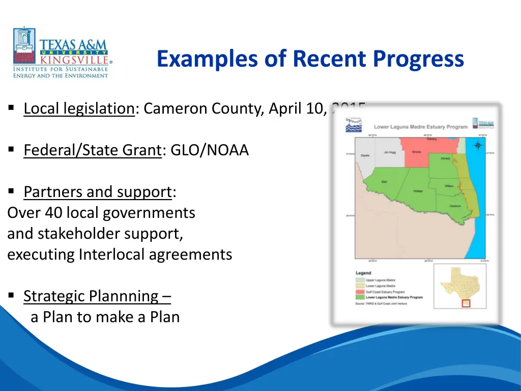 examples of recent progress