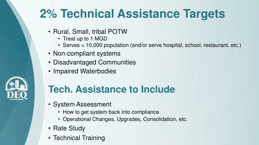 2 technical assistance targets