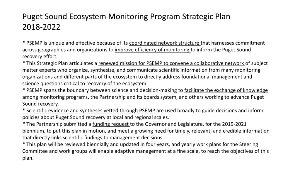 puget sound ecosystem monitoring program