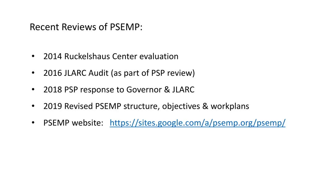 recent reviews of psemp