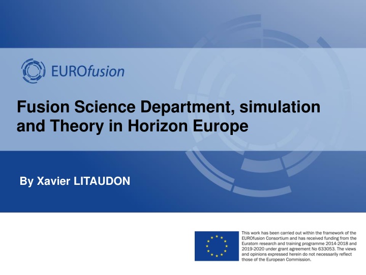 fusion science department simulation and theory