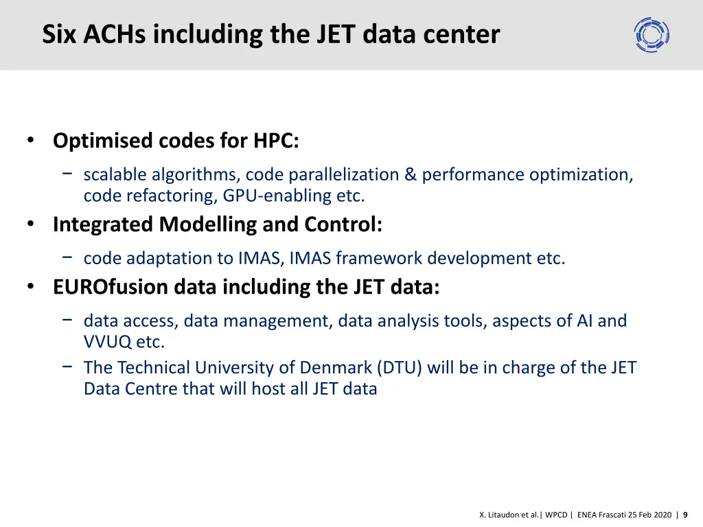 six achs including the jet data center