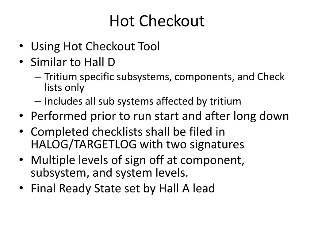 hot checkout