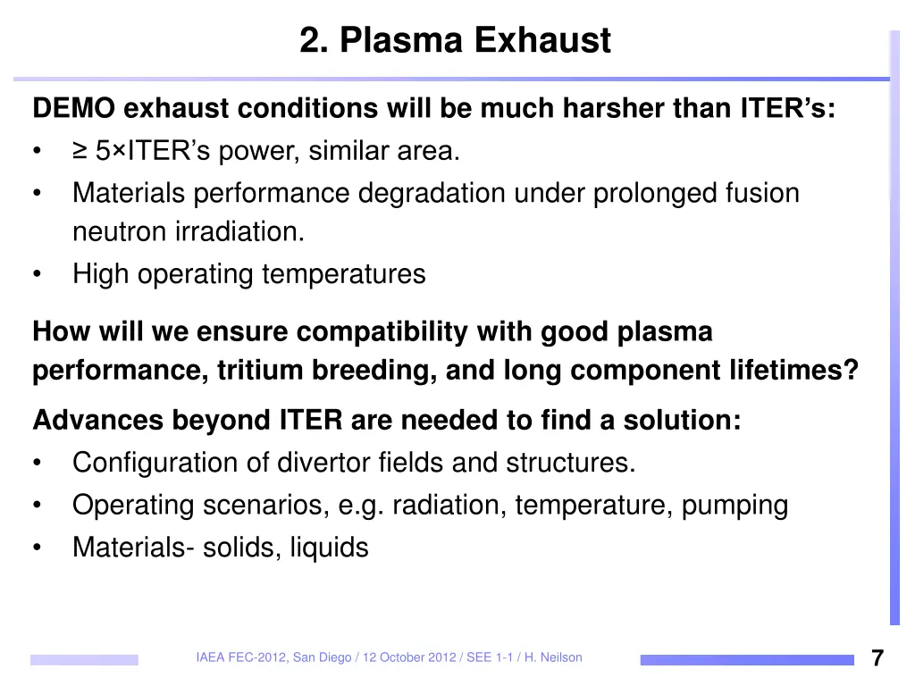 2 plasma exhaust