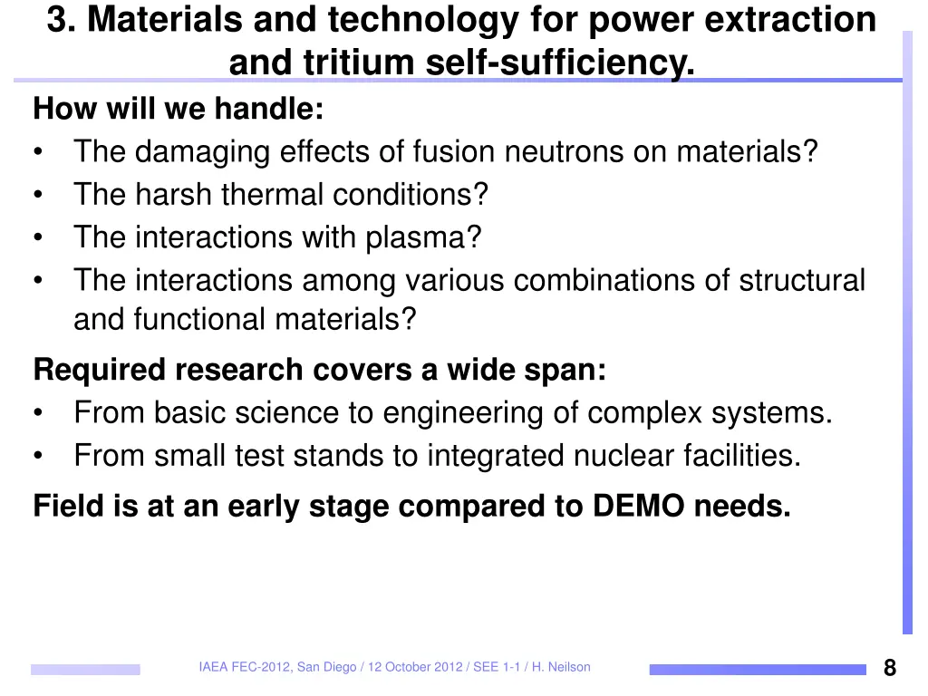 3 materials and technology for power extraction