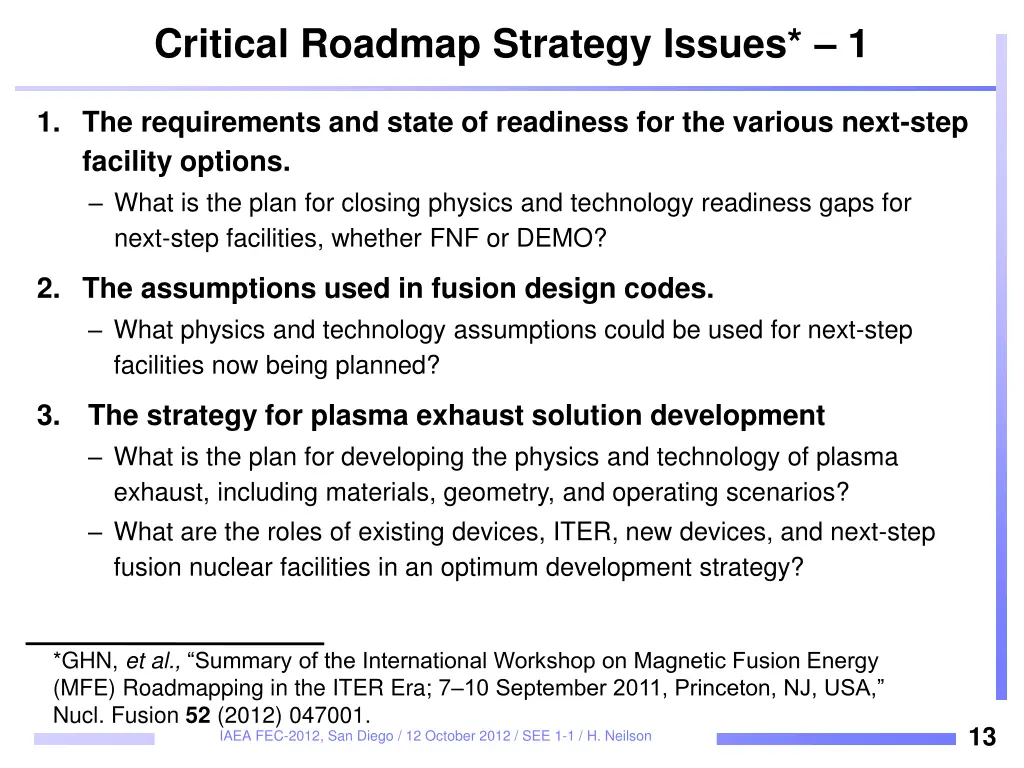 critical roadmap strategy issues 1