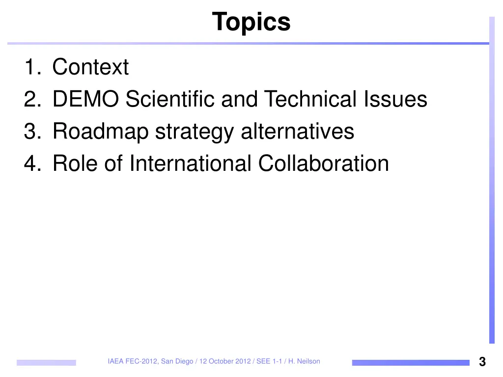 topics