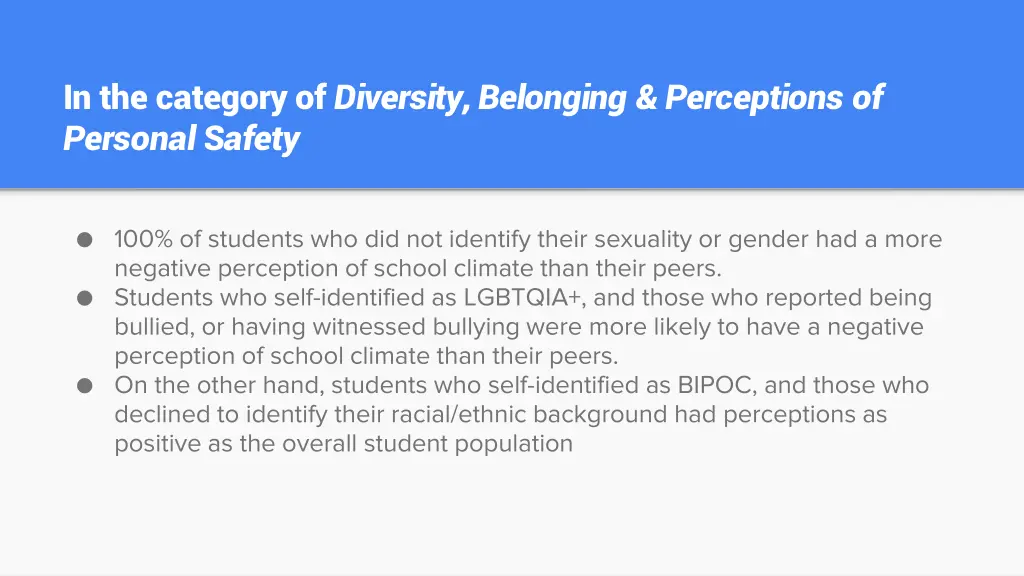 in the category of diversity belonging 1