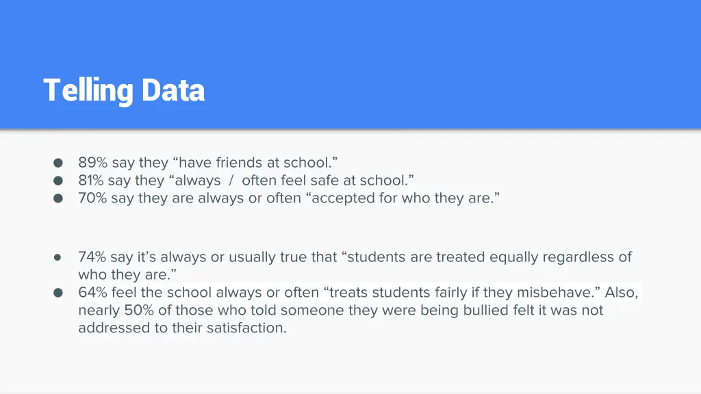 telling data 1