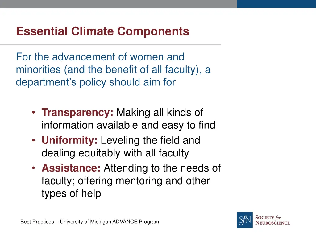 essential climate components