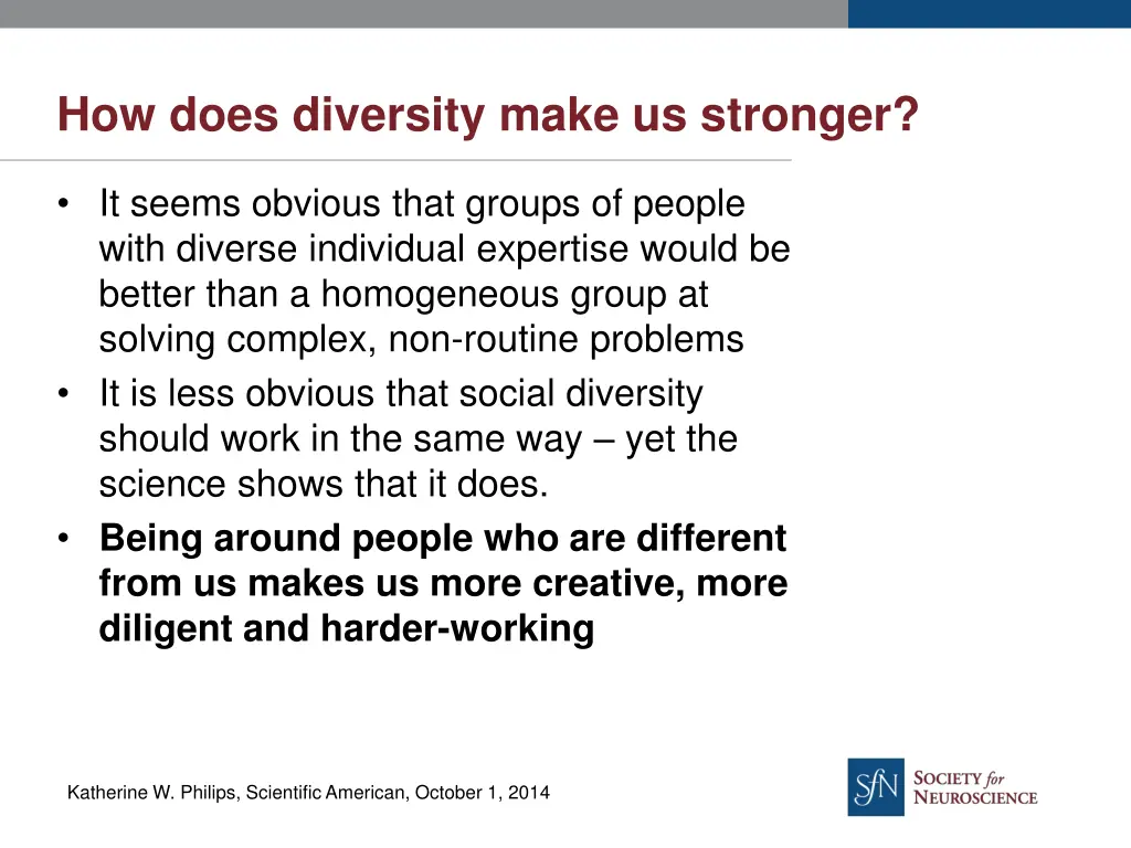 how does diversity make us stronger