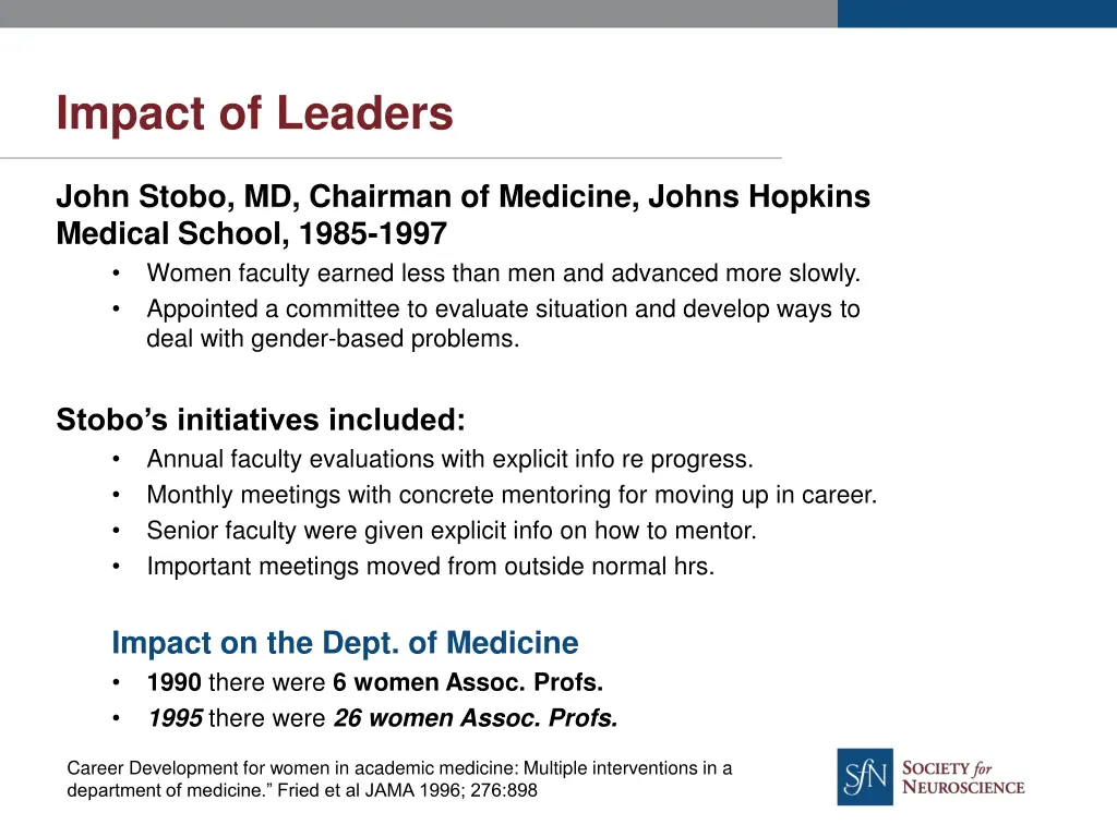 impact of leaders