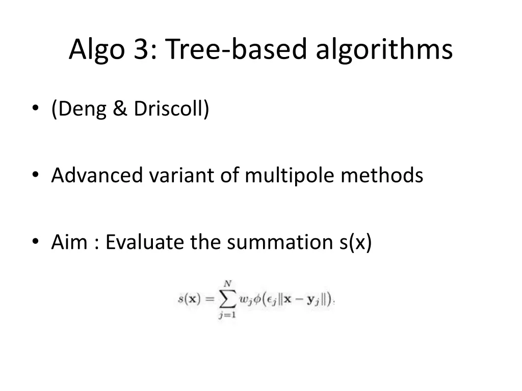 algo 3 tree based algorithms