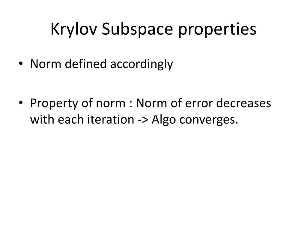krylov subspace properties