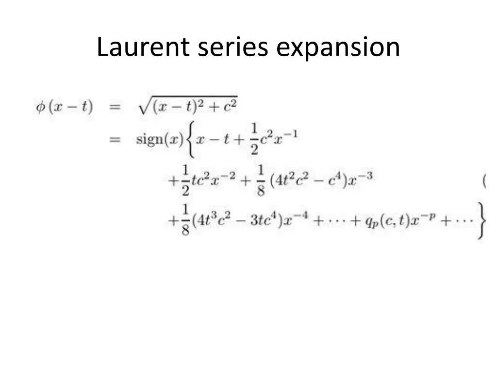 laurent series expansion