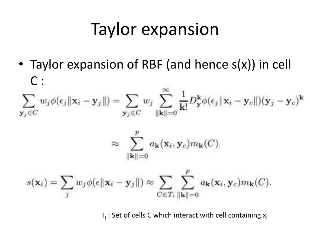 taylor expansion