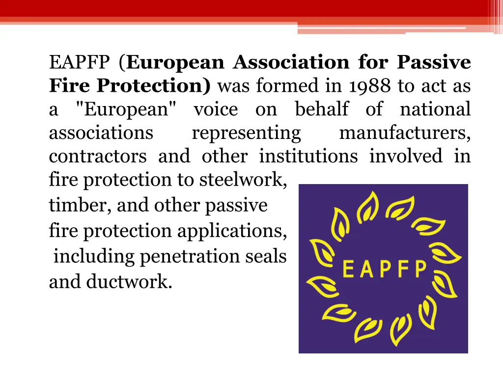 eapfp european association for passive fire