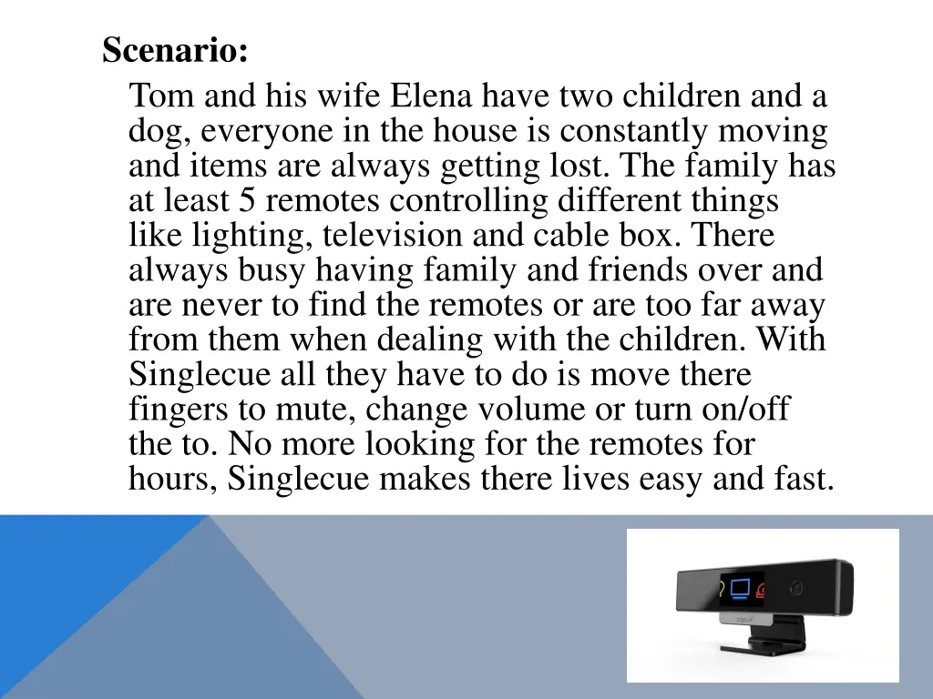 scenario tom and his wife elena have two children