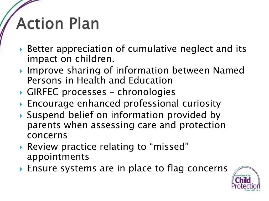 better appreciation of cumulative neglect