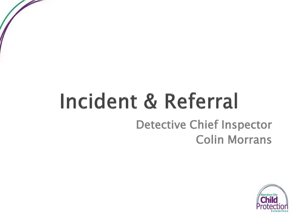 detective chief inspector colin morrans