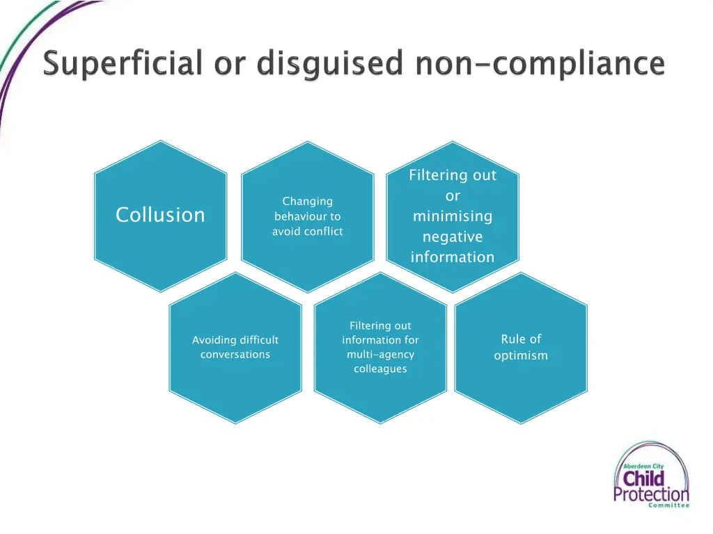 filtering out or minimising negative information